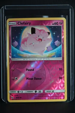 Clefairy 39/68 Hidden Fates 2019 Reverse Holo Foil Rare Pokemon TCG Card - NM - Image 4