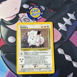 Pokemon TCG Clefairy Holo Rare Card Base Set, 5/102, Unlimited - Image 1