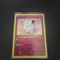 Pokemon TCG Clefairy Evolutions Holo Card 63/108 Rare - Image 1