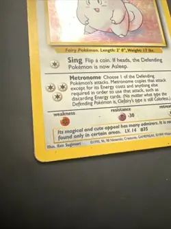 Pokemon TCG Clefairy Base Set Holo Unlimited Rare Card 5/102 - Image 3