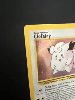 Pokemon TCG Clefairy Base Set Holo Unlimited Rare Card 5/102 - Image 4