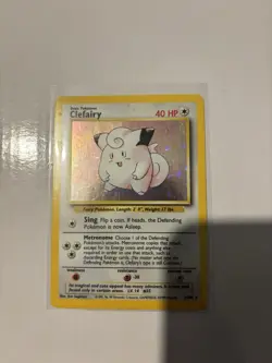 Pokemon TCG Clefairy Holo Rare Card Base Set, 5/102 - Image 1