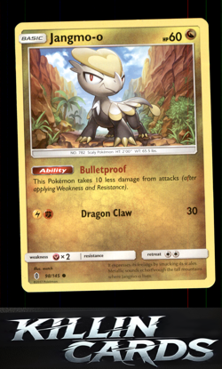 Jangmo-o 98/145 Pokemon Common SM - Guardians Rising Card NM - Image 1