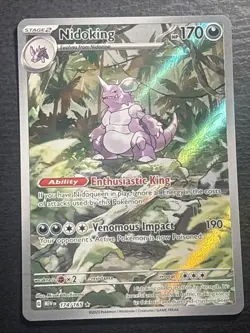 Nidoking 174/165 Pokemon TCG Scarlet Violet 151 Illustration Rare Card NM - Image 1