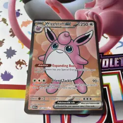Pokemon TCG Wigglytuff EX 151 Scarlet & Violet Holo Ultra Card 187/165 - Image 1