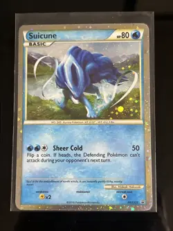 Pokemon Card Suicune Holo HGSS Promos #HGSS21 LP - Image 1