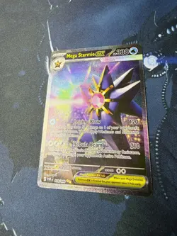 Pokemon Mega Starmie EX Holo 330 HP Jetting Blow POR 118/088 Card - Image 3