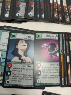 Fullmetal Alchemist Trading Card Game Job Lot 200 Plus Cards 2005 Preowned - Image 2