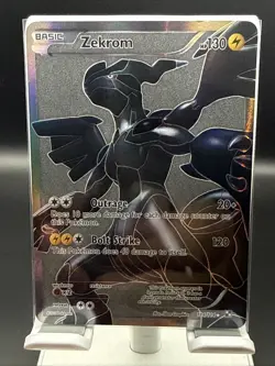 Pokemon TCG Zekrom Black White Holo Full Art Ultra Rare Card 114/114 - Image 1