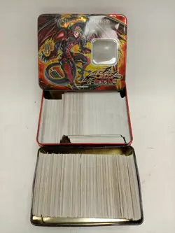 Large Yu-Gi-Oh Card Bundle 5Ds Tin Mixed Lot 200+ Cards - Preowned Collectable - Image 1