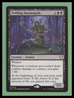 Defiling Daemogoth - Secrets of Strixhaven - NM-Mint - MTG - Image 1