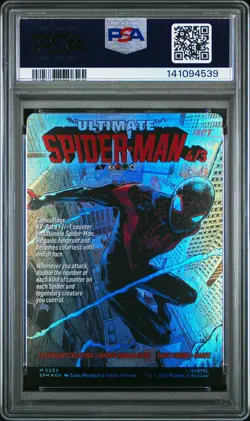 2025 MTG MARVEL'S SPIDER-MAN #0234 MILES MORALES/ULTIMATE SPIDER-MAN PSA 10 - Image 2