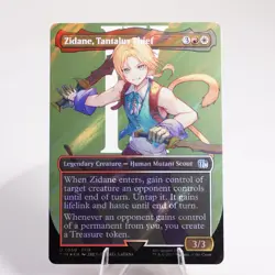 Zidane, Tantalus Thief Borderless Surge Foil 550 MTG Final Fantasy FIN NM - Image 1