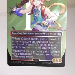 Zidane, Tantalus Thief Borderless Surge Foil 550 MTG Final Fantasy FIN NM - Image 3