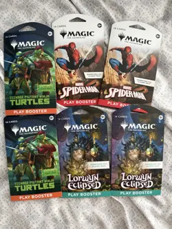 Magic: The Gathering Play Booster Packs 6x TMNT Spider-Man Lorwyn Eclipsed - Image 1