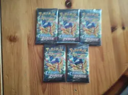 🔥 Lot de 5 Boosters Pokemon – Crown Zenith (EN) – Scelles & Authentiques 🔥 - Image 3