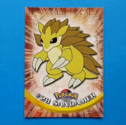 TV Animation 28 Sandamer Non-Holo, Blue Logo, Pokemon Karte Topps Series 1, 1999 - Image 1