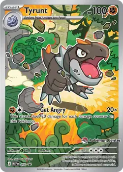 Pokemon TCG - Tyrunt Pokemon Center Stamp Promo MEP 070 Perfect Order *SEALED* - Image 1