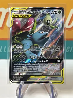 Celebi & Venusaur GX SM167 Black Star Promo Pokemon TCG SM Promos 2019 HP - Image 3