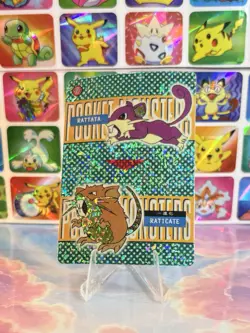 Pokemon Rattata Vintage Pocket Monsters Vending HOLO Prism Sticker 99 Nintendo - Image 1