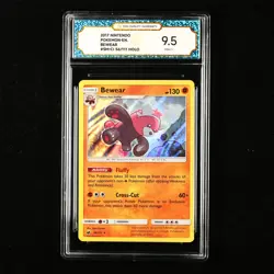 TQG 9.5 MINT+ 2017 Pokemon ENG Bewear #SM-CI 56/111 Holo - Image 1