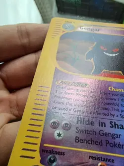 TCG POKEMON Card Carte GENGAR Ectoplasma REVERSE HOLO 48/165 2002 Vintage! - Image 5