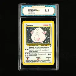 TQG 8.5 NM-MT+ 2000 Pokemon ENG Chansey #3/130 Holo - Image 2