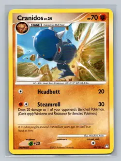 Pokemon Cranidos Mysterious Treasures 43/123 Light Play LP+ or Better - Image 1