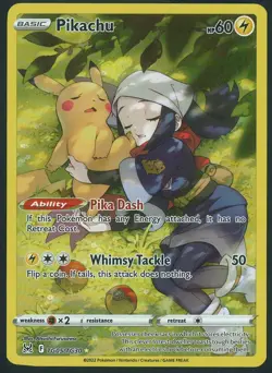 Pikachu TG05/TG30 Trainer Gallery Pokemon SWSH Lost Origin Near Mint #2 - Image 1