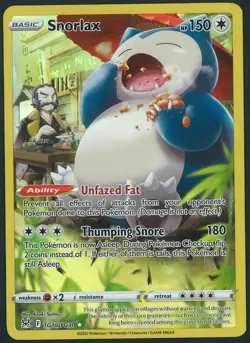 Snorlax TG10/TG30 Trainer Gallery Pokemon SWSH Lost Origin Near Mint #2 - Image 1