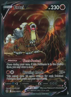 Entei V GG36/GG70 Pokemon Sword & Shield Crown Zenith Near Mint #3 - Image 1