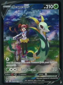 Serperior V TG13/TG30 Trainer Gallery Ultra Rare Pokemon Silver Tempest Near Min - Image 1