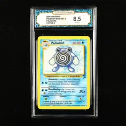 TQG 8.5 NM-MT+ 2000 Pokemon ENG Poliwhirl #57/130 U - Image 1