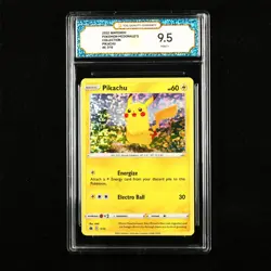 TQG 9.5 MINT+ 2022 Pokemon x McDonald's ENG Pikachu E 7/15 - Image 1