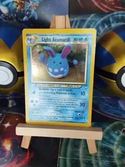 Pokemon Karte Helles Azumarill 13/105 Neo Destiny Light Azumarill Holo PSA EN LP - Image 1