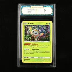 TQG 9 MINT 2022 Pokemon x McDonald's ENG Rowlet D 2/15 - Image 1