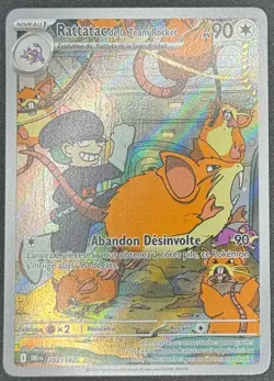 CARTE POKEMON RATTATAC DE LA TEAM ROCKET 202/182 FR 🇫🇷 RIVALITES DESTINEES - Image 1