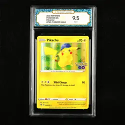 TQG 9.5 MINT+ 2022 Pokemon GO ENG Pikachu F 028/078 Holo(2) - Image 1