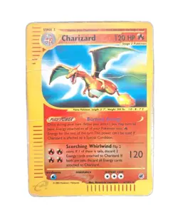 2002 Pokemon TCG Charizard Expedition 6/165 Reverse Holo POOR Linked - Image 1