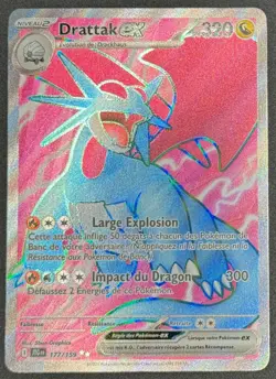 CARTE POKEMON DRATTAK EX 177/159 🇫🇷 FR 🇫🇷 AVENTURES ENSEMBLES - Image 1
