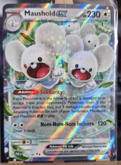 Maushold EX 155/182 Paradox Rift - Pokemon TCG NM/M - Image 1