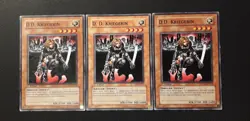 Yu-Gi-Oh! 3x D.D. Kriegerin, SDDE-DE010/ SD5-DE011, Common, 1. Auflage, GD-LP - Image 1