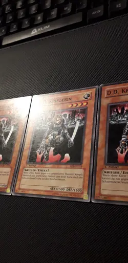 Yu-Gi-Oh! 3x D.D. Kriegerin, SDDE-DE010/ SD5-DE011, Common, 1. Auflage, GD-LP - Image 3