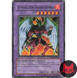 Yugioh Elemental HERO Phoenix Enforcer DP05-EN012 Rare MP - Image 1