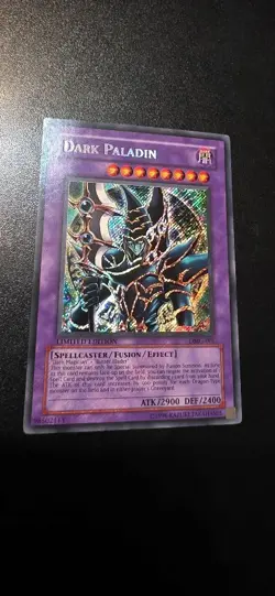 2002 Yu-Gi-Oh! Dark Magician Game Promo Dark Paladin Secret Rare NM - Image 1