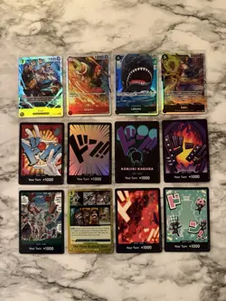 One Piece TCG - Enel, Laboon, Sabo, Shanks, The Three Brothers Bond, 7 Dons - Image 1