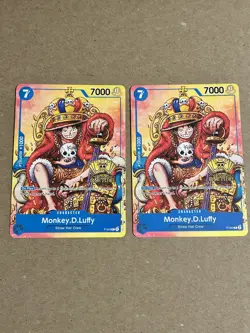 2x Monkey.D.Luffy 2nd Anniversary Tournament Stamped Promo One Piece - Image 1