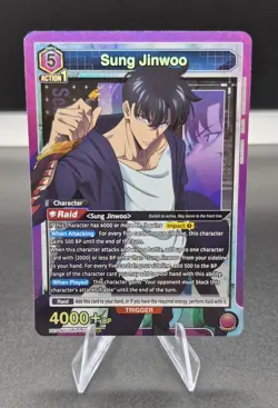 Sung Jinwoo SR UE17BT/SLG-1-021 - Union Arena: Solo Leveling - English NM - Image 1