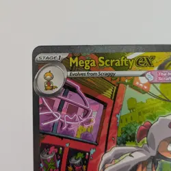 Mega Scrafty ex Holo Special Illustration Rare ME: Ascended Heroes 285/217 NM - Image 2