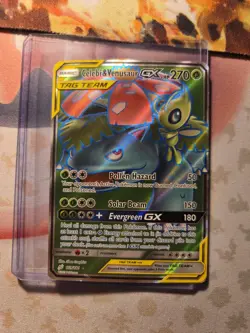 Celebi & Venusaur GX (Full Art) 159/181 Sm-Team Up Holo MP - WOW LOOk - Image 1